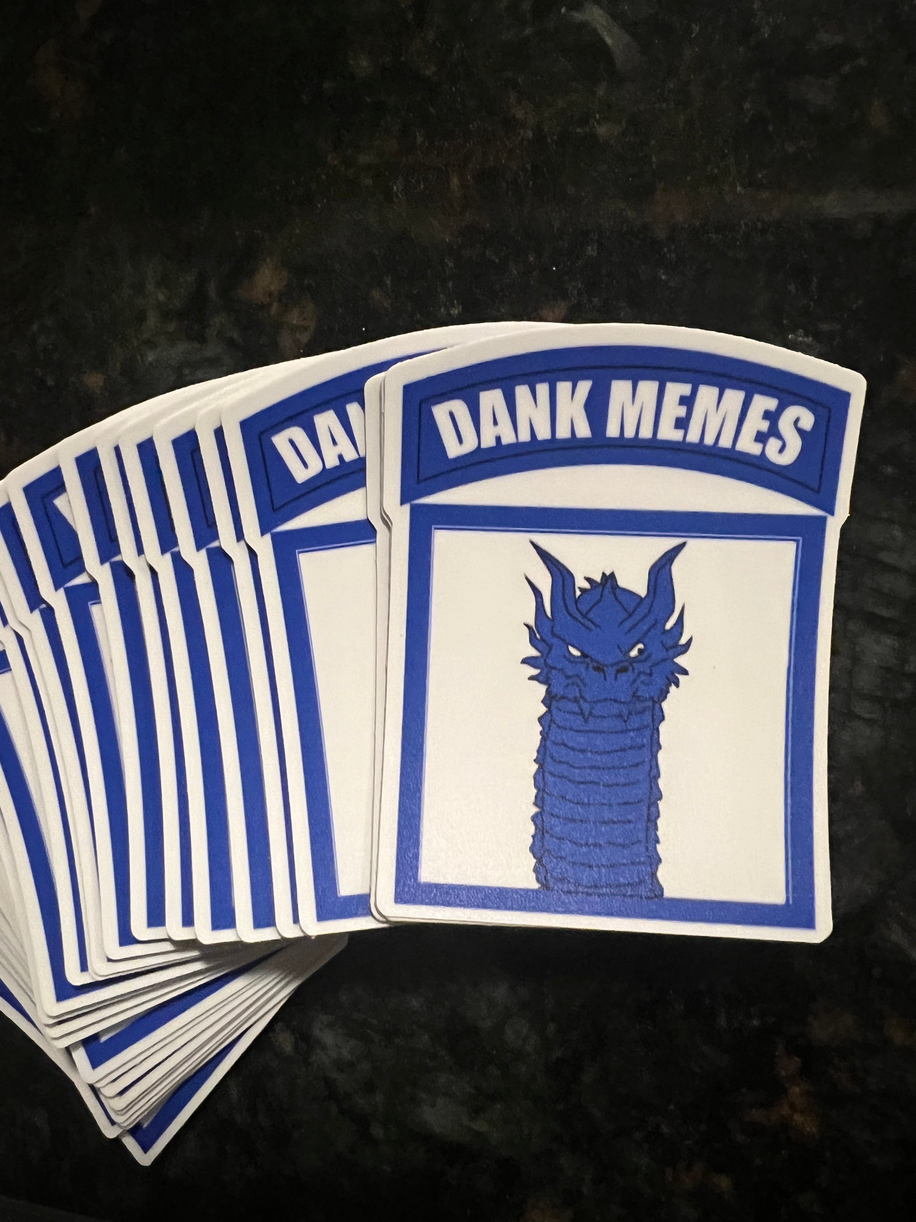 Dank Memes for Dragon Teens Logo Sticker Donny