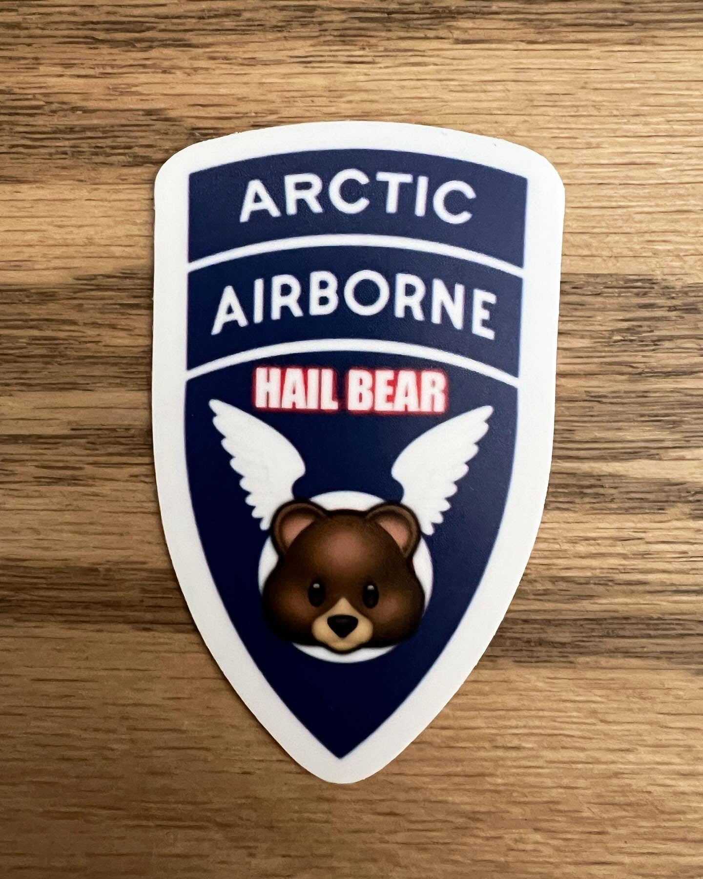 11th Airborne - Hail Bear Sticker